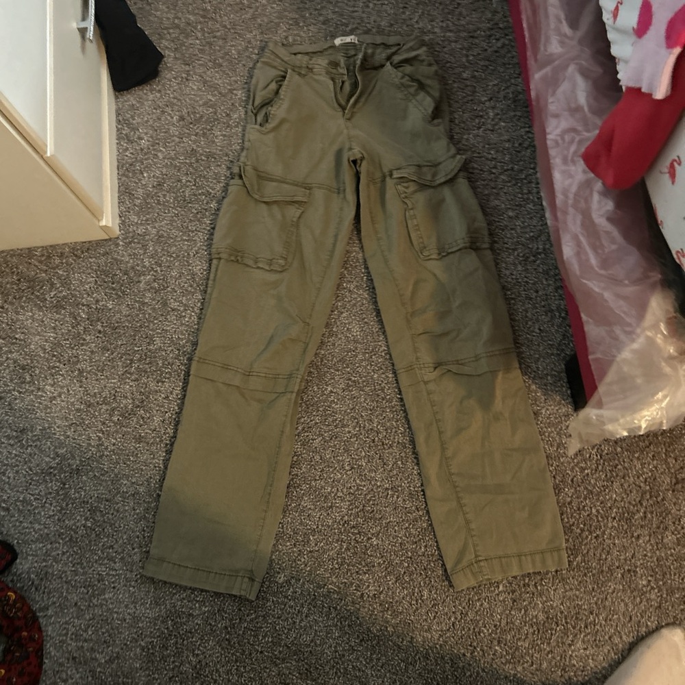 Garage Olive Green Cargo Pants
